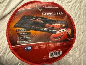 Disney Pixar Cars Lightning McQueen Youth Camping Sleeping Bag